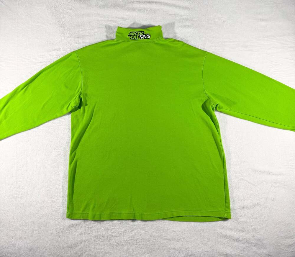 Arctic Cat Genuine Arcticwear Turtleneck Long Sleeve Shirt - Bright Green, XL